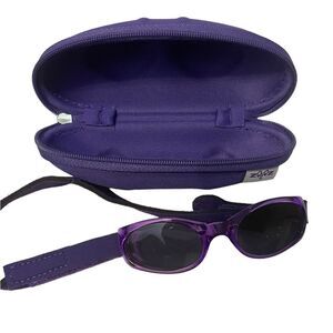 Baby sunglasses with a strap and case